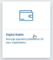 Digital Wallet Settings tile.